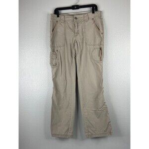 Cabelas Casuals Women Size 8 Khaki Pants Cargo Outdoor Ripstop Hiking